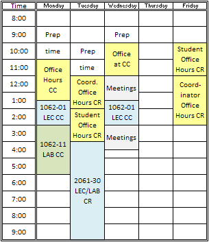 F09 Schedule